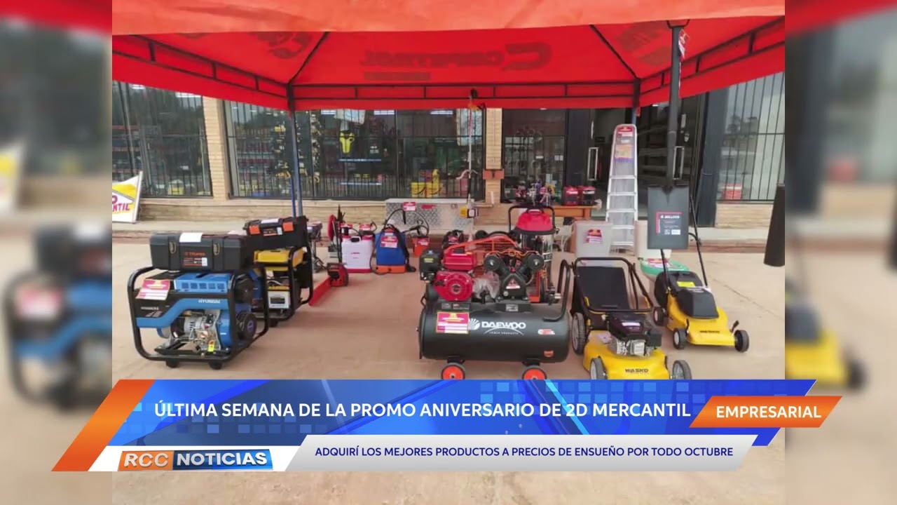 2D mercantil ofrece fascinantes descuentos por promo aniversario hasta este fin de mes