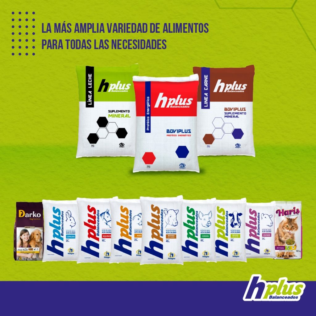 Hplus Balanceados: el mejor valor nutricional para los animales Hplus Balanceados: el mejor valor nutricional para los animales