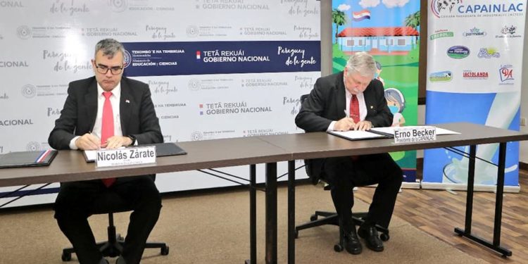 MEC y Cámara Paraguaya de Industriales Lácteos firman convenio marco MEC y Cámara Paraguaya de Industriales Lácteos firman convenio marco