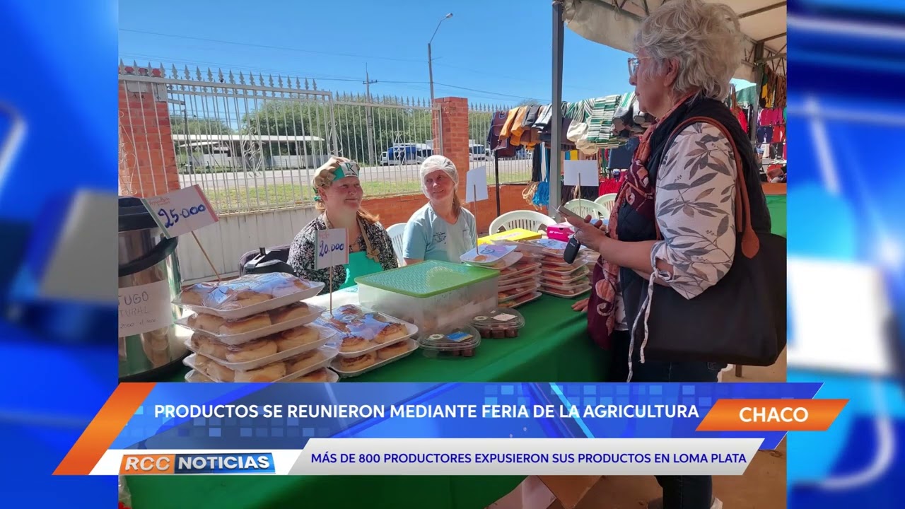 Más de 800 productores participaron este jueves de la Feria de la Agricultura Familiar en Loma Plata