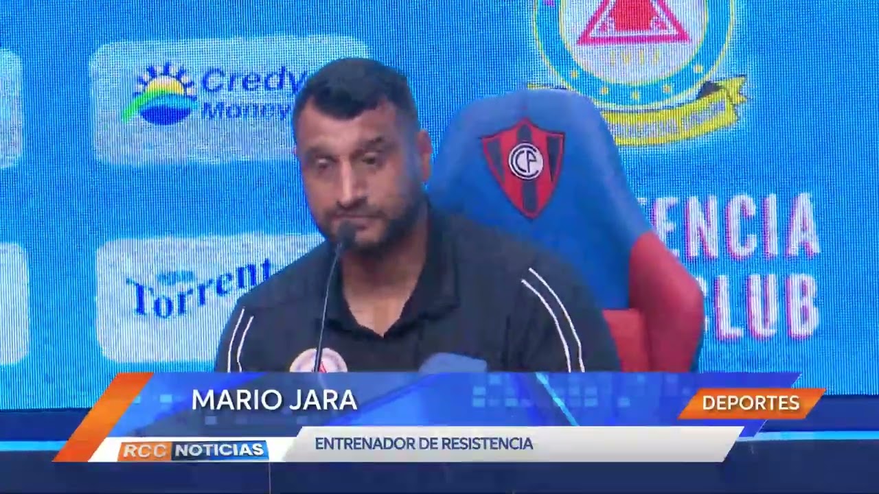 Cerro Porteño vs Resistencia: Palabras del entrenador Mario Jara.