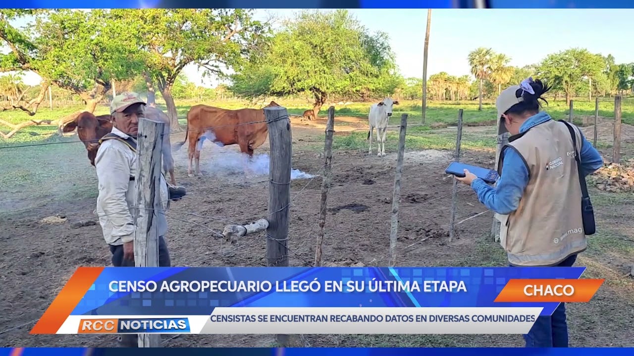 Censo Agropecuario abarca los tres departamentos de la región occidental
