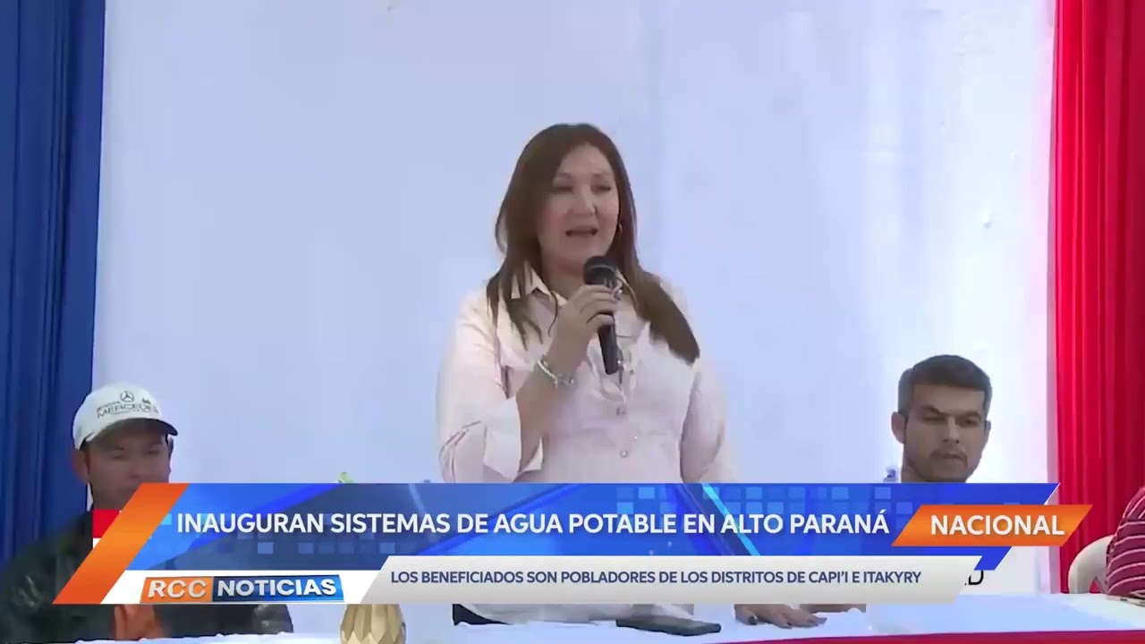 Inauguran sistemas de agua potable en distritos de Alto Paraná