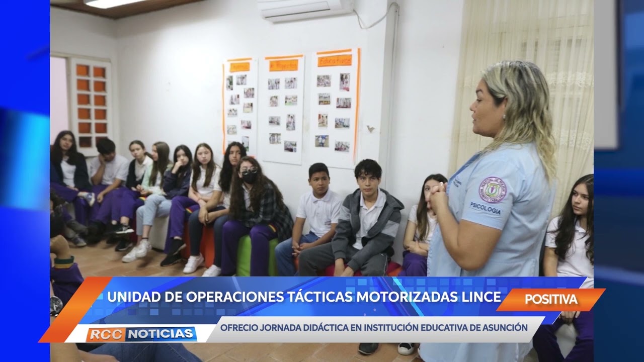 Personal de Lince ofreció charla educativa y preventiva en colegio de Asunción