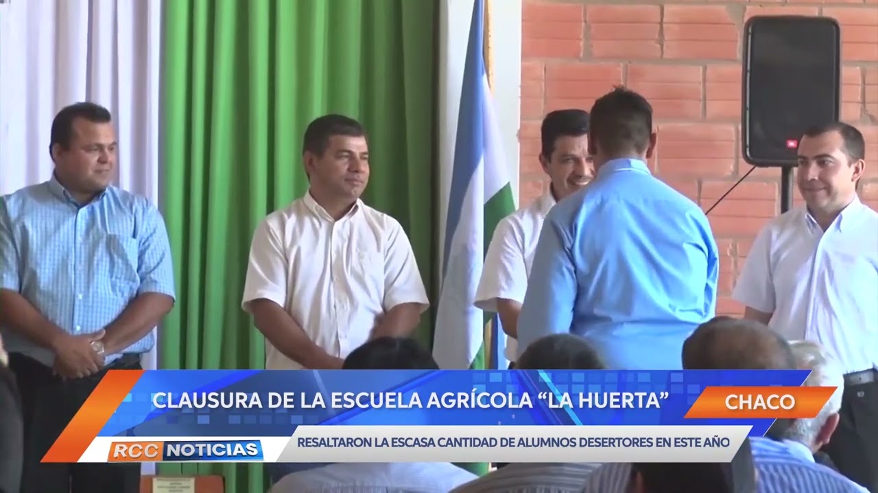 Escuela Agrícola “La Huerta” dio clausura al año lectivo con escasa deserción escolar