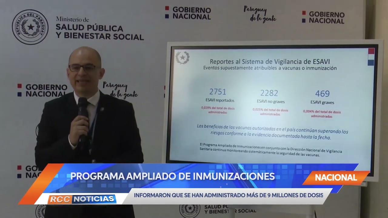 Desde el inicio de la inmunización se han aplicado más de 9 millones de dosis.