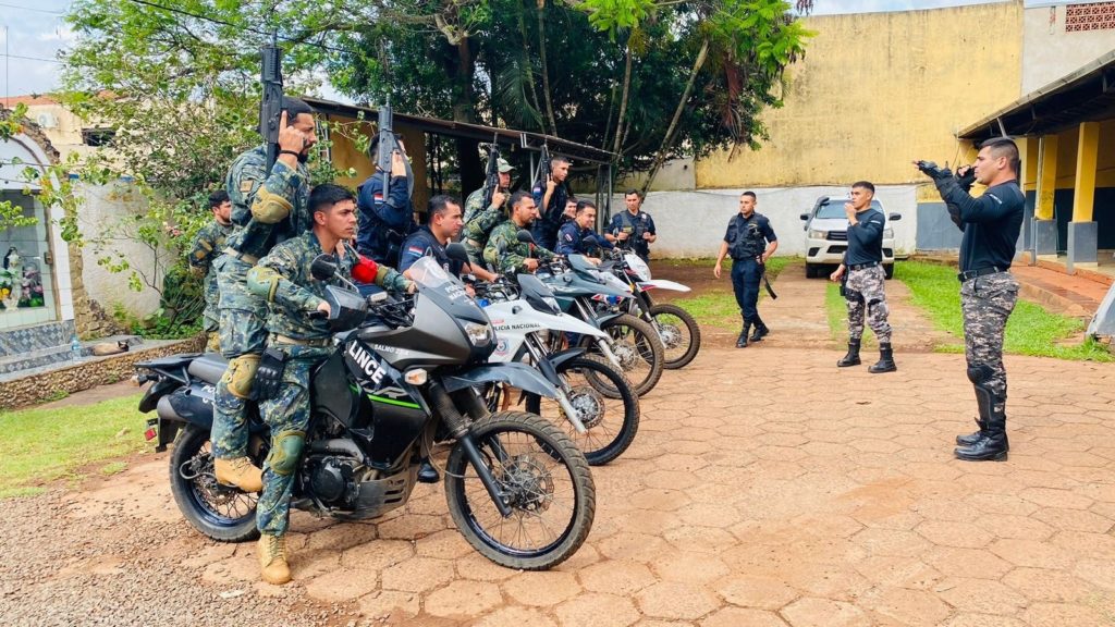 Grupo Lince brinda capacitación táctica motorizada en Amambay