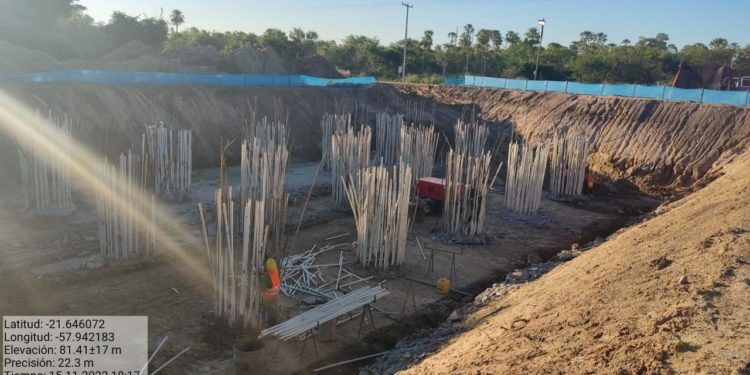 Puente de la Bioceánica con avances progresivos, proceden a la ejecución de pilotes fundacionales