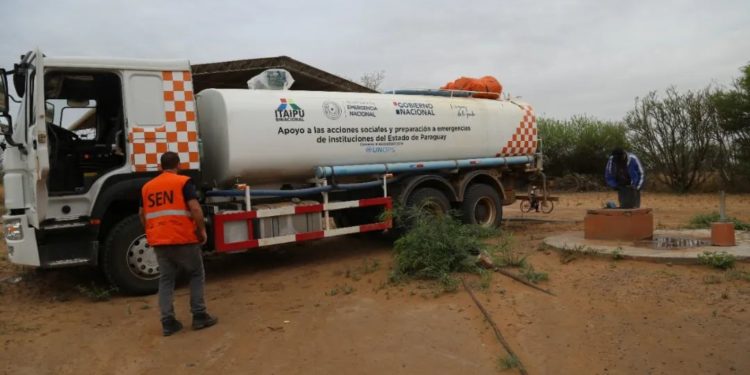SEN distribuyó más de 45 millones de litros de agua en el Chaco, en lo que va del año