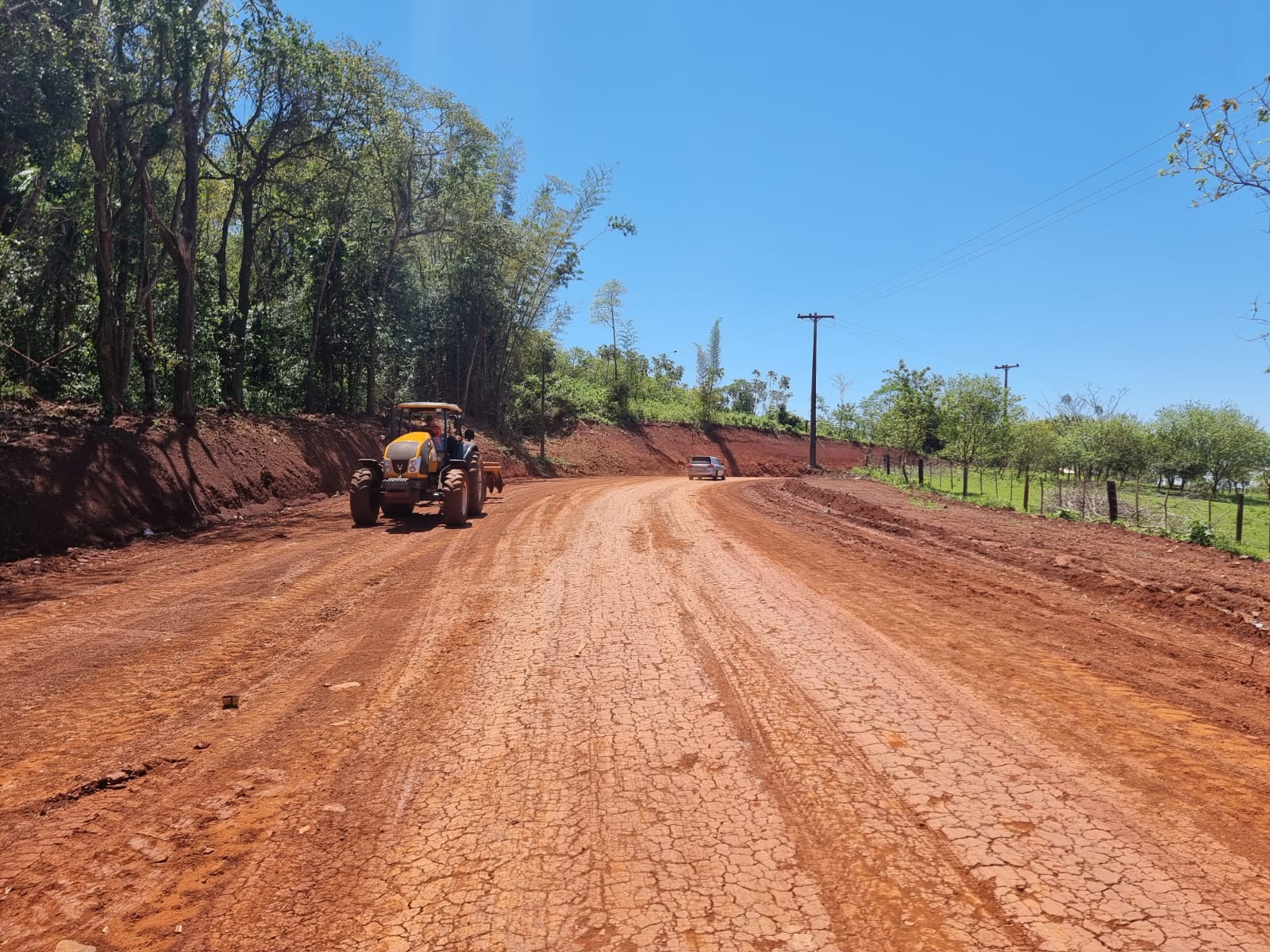 Avanzan las obras del tramo Fassardi – Kaguare’i en Guairá
