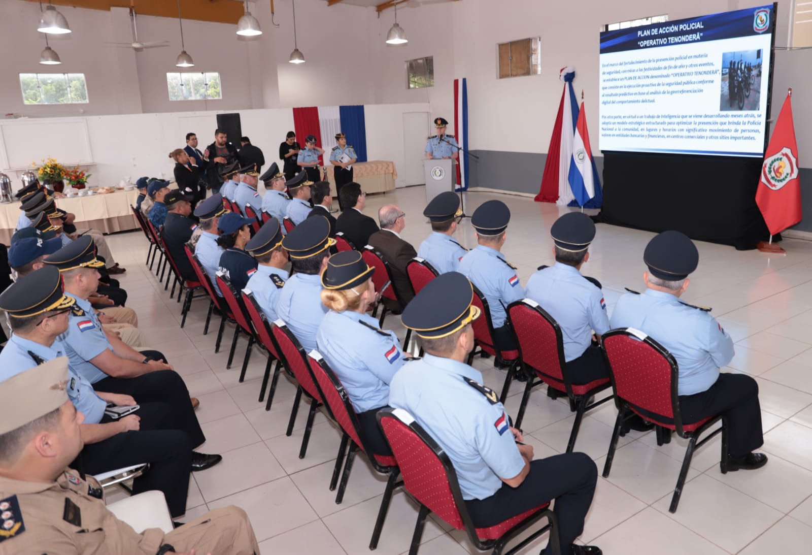 Policía Nacional realiza el lanzamiento del «Operativo Tenonderã» con miras a las festividades de fin de año