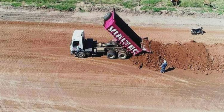 Ruta de la Leche: avanza obra con trabajos de terraplén y alcantarillas