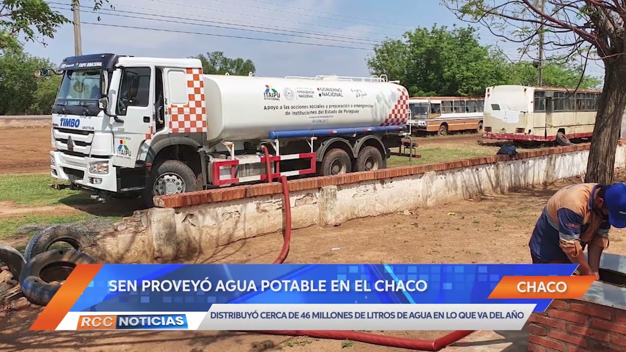 SEN distribuyó más de 45 millones de litros de agua en el Chaco, en lo que va del año