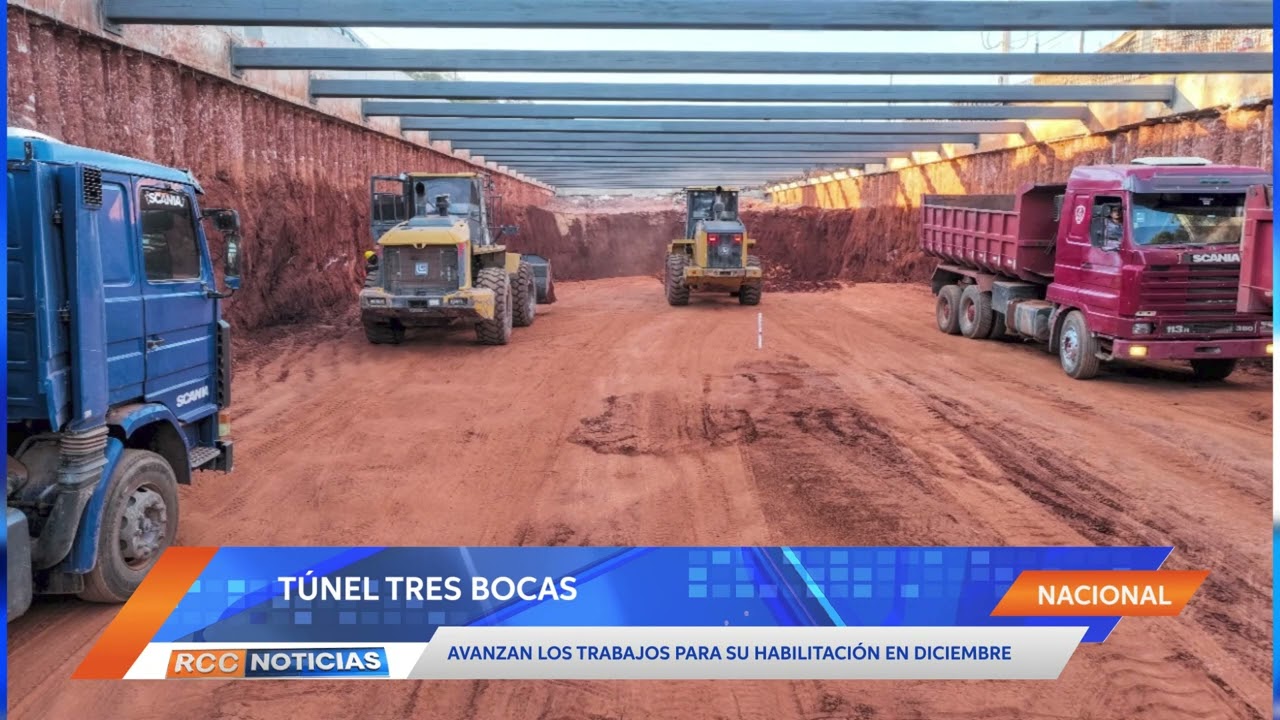 Estiman que para diciembre podrían habilitar el Túnel Tres Bocas