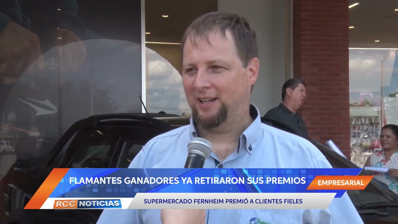 Flamantes ganadores del sorteo de Supermercado Fernheim ya retiraron sus premios