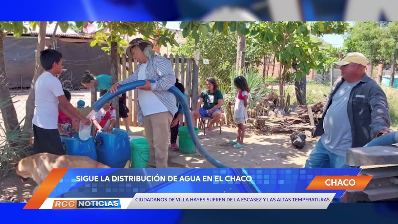 Continúan con la distribución agua potable en Villa Hayes