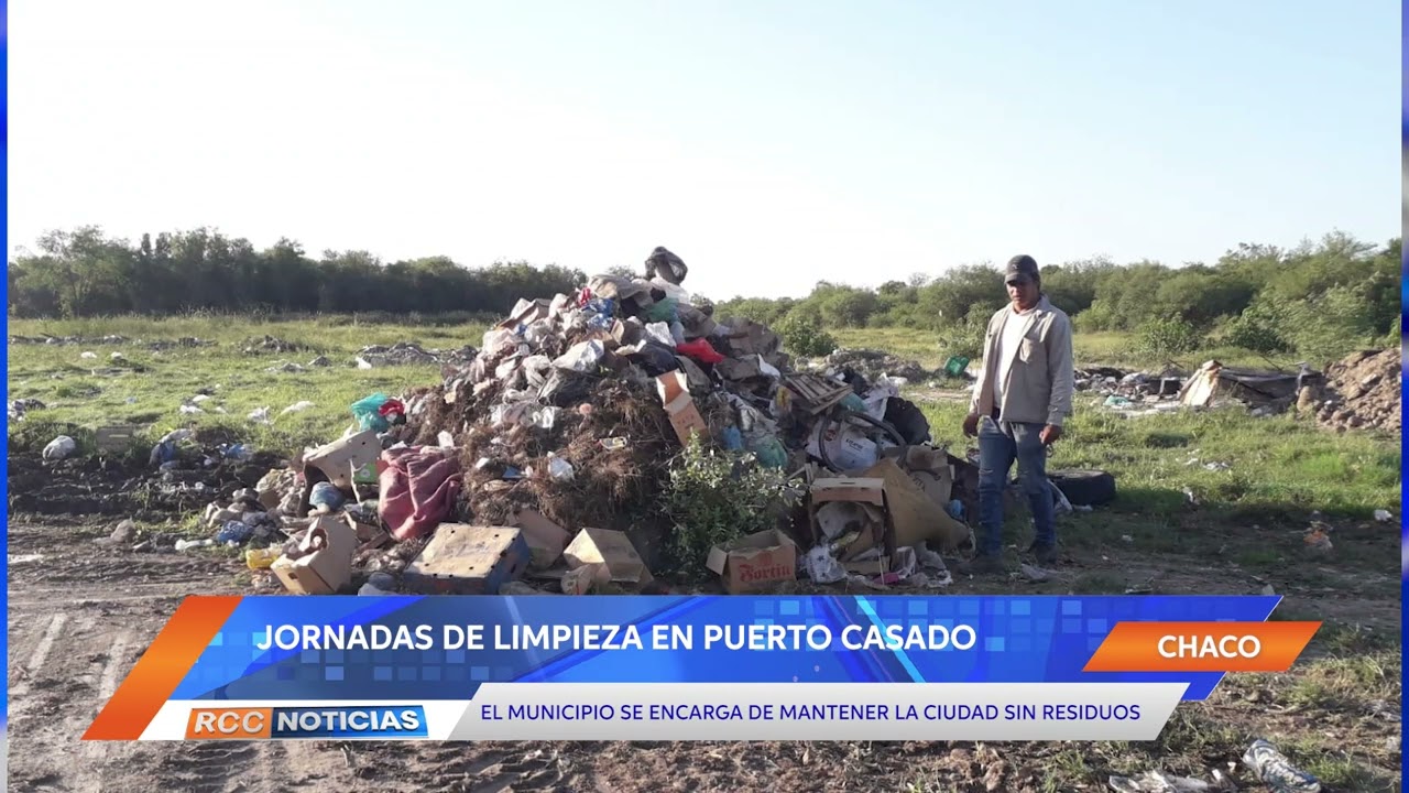 Realizan jornadas de limpieza Puerto Casado