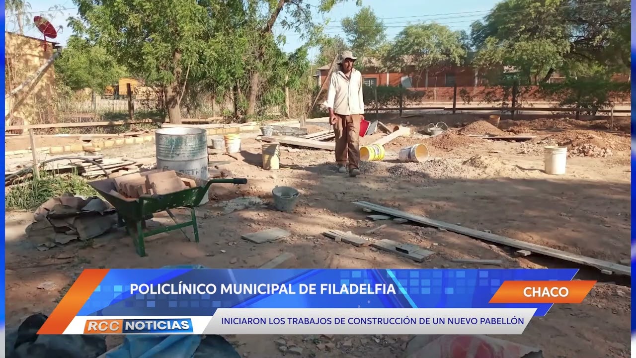 Iniciaron obras de ampliación del Policlínico Municipal de Filadelfia