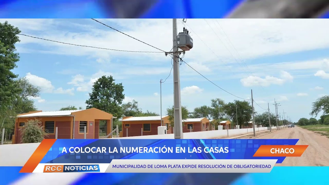 Establecen la obligatoriedad de colocar los números de las casas en Loma Plata