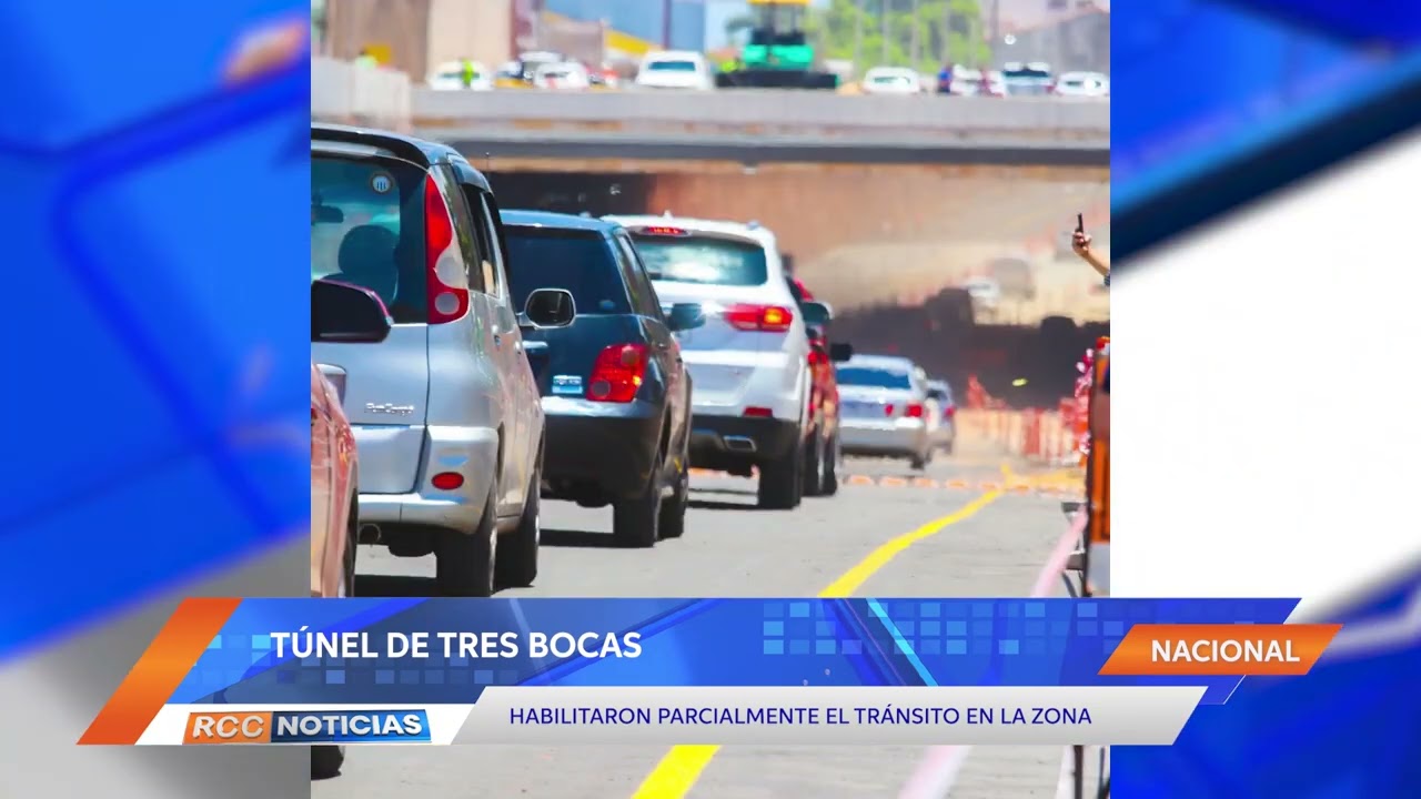 Habilitaron parcialmente el tránsito por el túnel de Tres Bocas