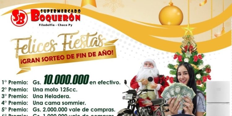 Supermercado Boquerón ofrece imperdibles premios por Fin de Año Supermercado Boquerón ofrece imperdibles premios por Fin de Año
