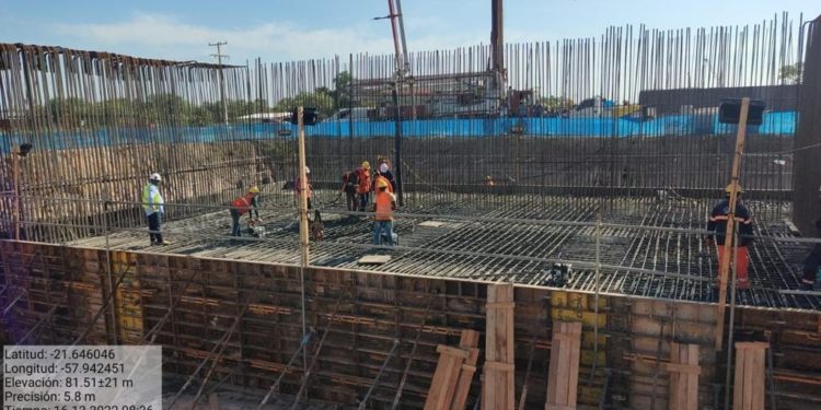 Parte de los trabajos de hormigonado para el futuro Puente de la Bioceánica ya fueron culminados Parte de los trabajos de hormigonado para el futuro Puente de la Bioceánica ya fueron culminados
