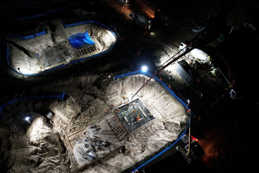 Puente de la Bioceánica cierra el 2022 con 110 pilotes y 10 cabezales construidos