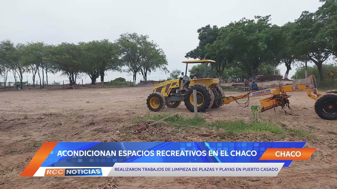 Realizaron trabajos de limpieza en la playa municipal de Puerto Casado