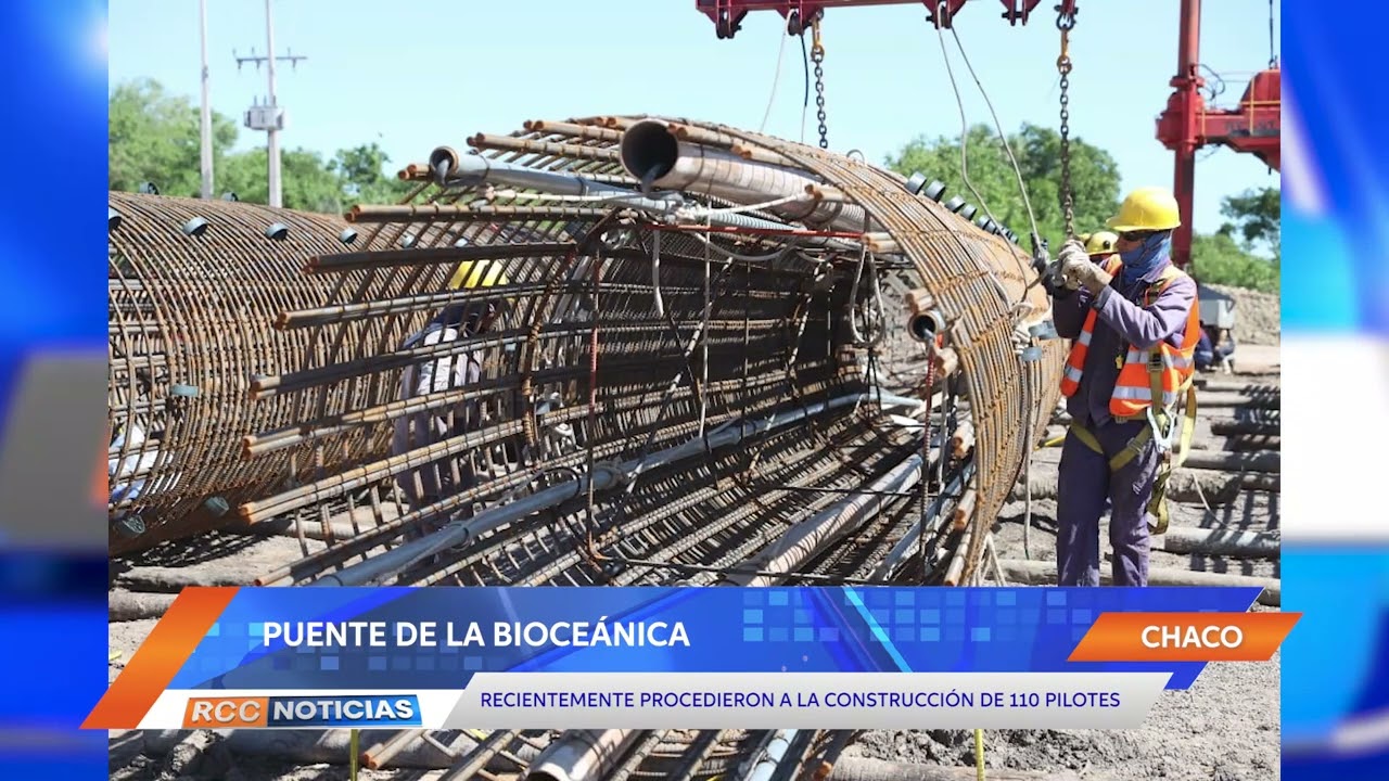 Puente de la Bioceánica avanzó con la construcción de 110 pilotes