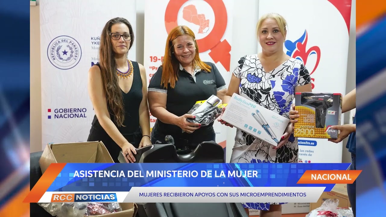 Mujeres con microemprendimientos fueron asistidas por el Ministerio de la Mujer