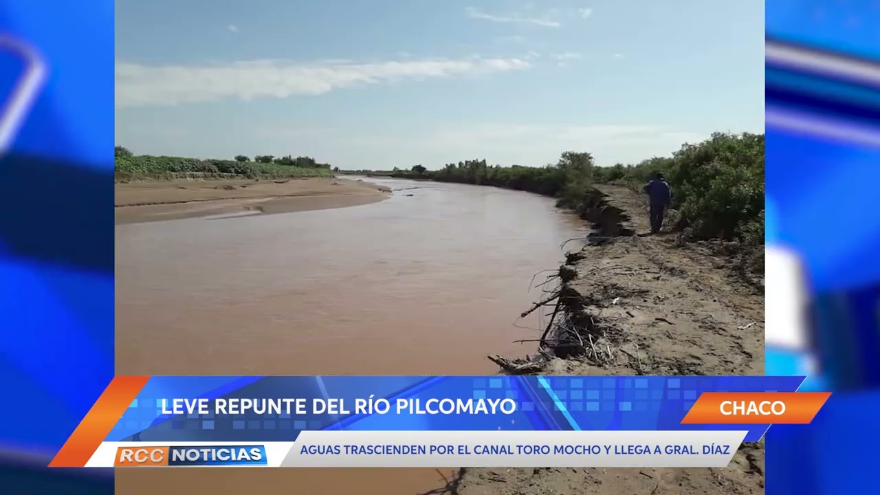 Tras leve repunte, el río Pilcomayo transita por el canal Toro Mocho y llega a Gral. Díaz