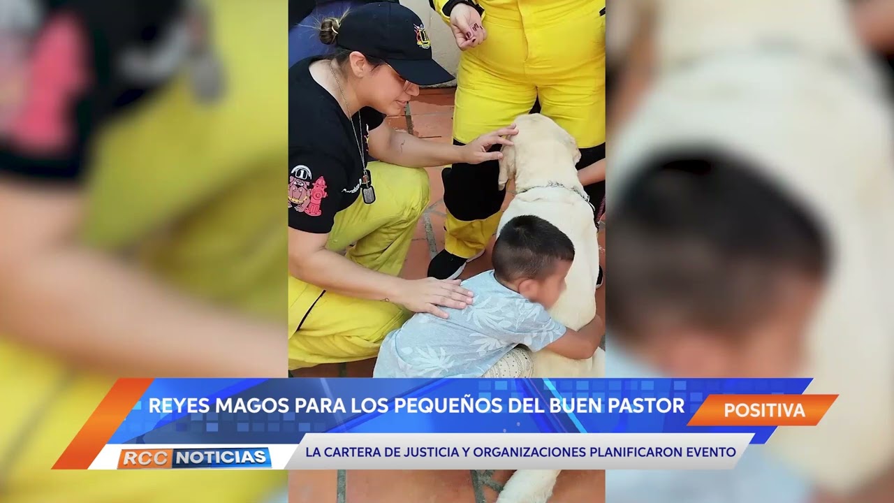 Reyes Magos llegaron a Casa del Buen Pastor con obsequios para los niños