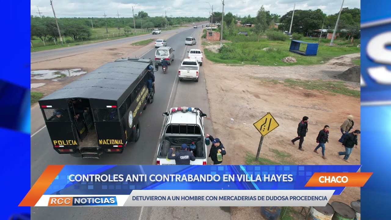 Detuvieron a hombre con mercaderías de dudosa procedencia en Villas Hayes