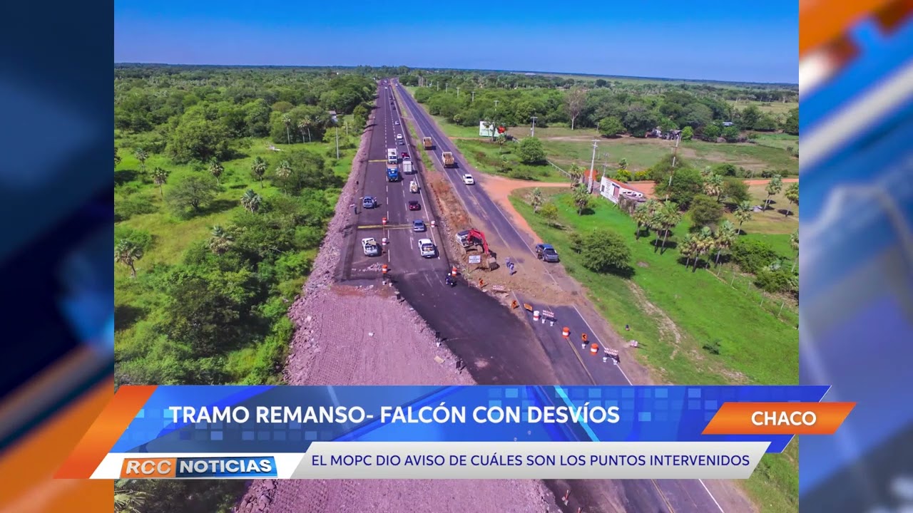 Se aplicaron desvíos en un sector del tramo Remanso – Falcón