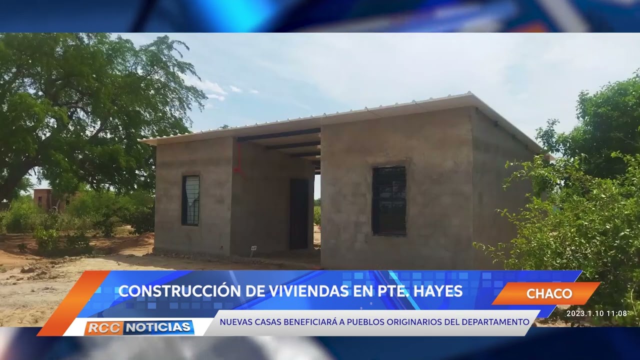 MUVH avanza con la construcción de viviendas para familias de Pte. Hayes