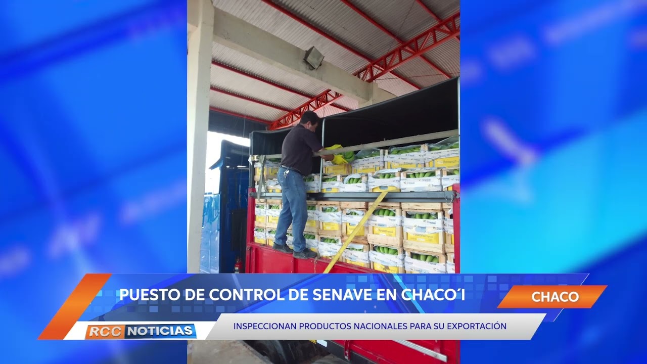 SENAVE inspecciona productos a exportarse en su puesto de control de Chaco´i