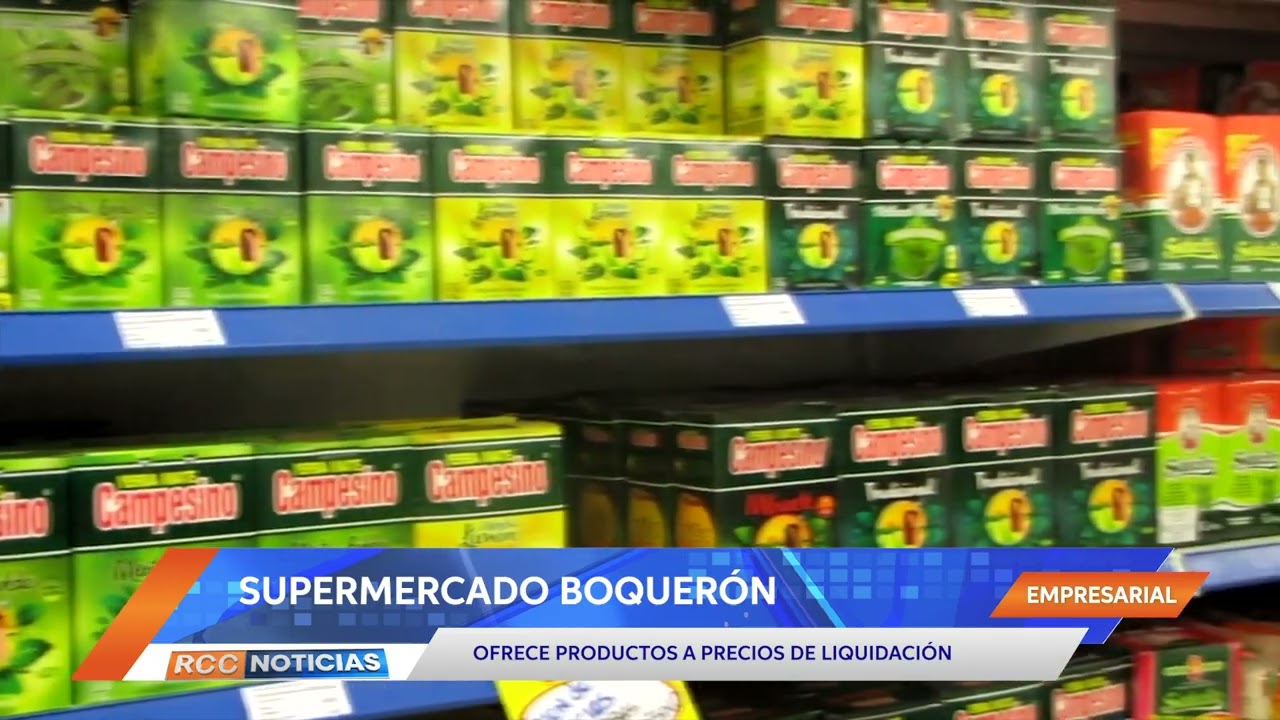 Supermercado Boquerón oferta diversos artículos a precios de liquidación