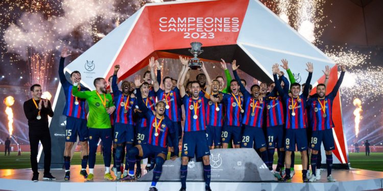 Barcelona goleó al Real Madrid y se quedó con la Supercopa de España