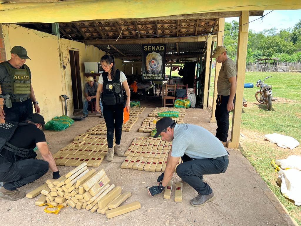 Predio rural de Concepción ocultaba más de 200 kilos de marihuana
