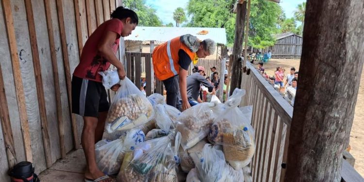 Comunidad María Elena de Fuerte Olimpo fue asistida por la SEN tras aislamiento