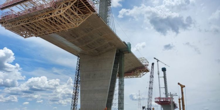 Puente Héroes del Chaco inicia el año con 78% de avance