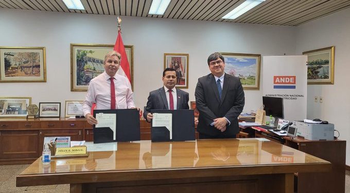 ANDE suscribe contrato de prestación de servicios para futura planta de hidrógeno verde