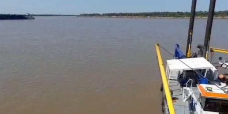 Hoy iniciaron el dragado en la zona más crítica del río Paraguay
