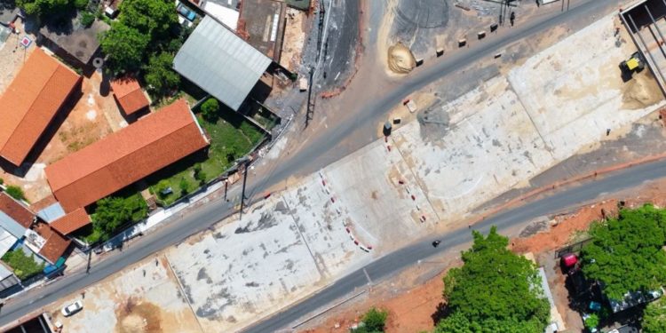 Esta semana podría concluir las obras de la nueva rotonda de Tres Bocas