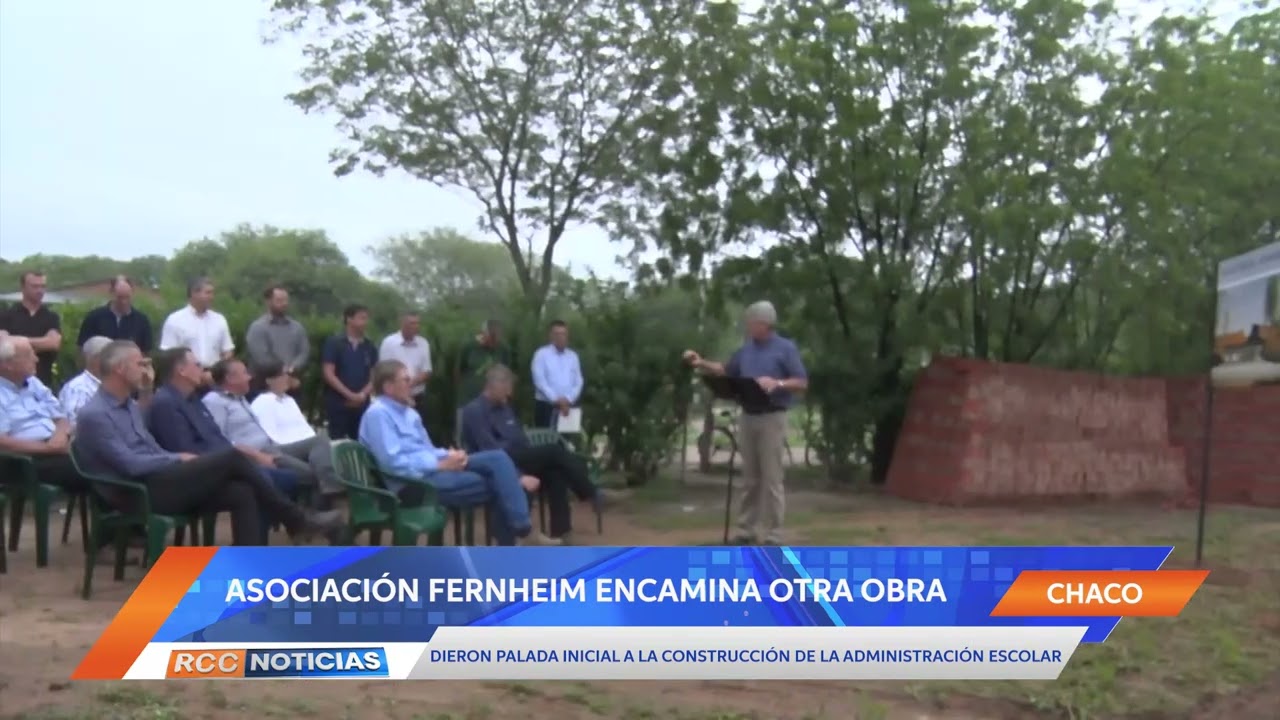 Dieron palada inicial a la construcción de la Administración Escolar de la Asociación Fernheim