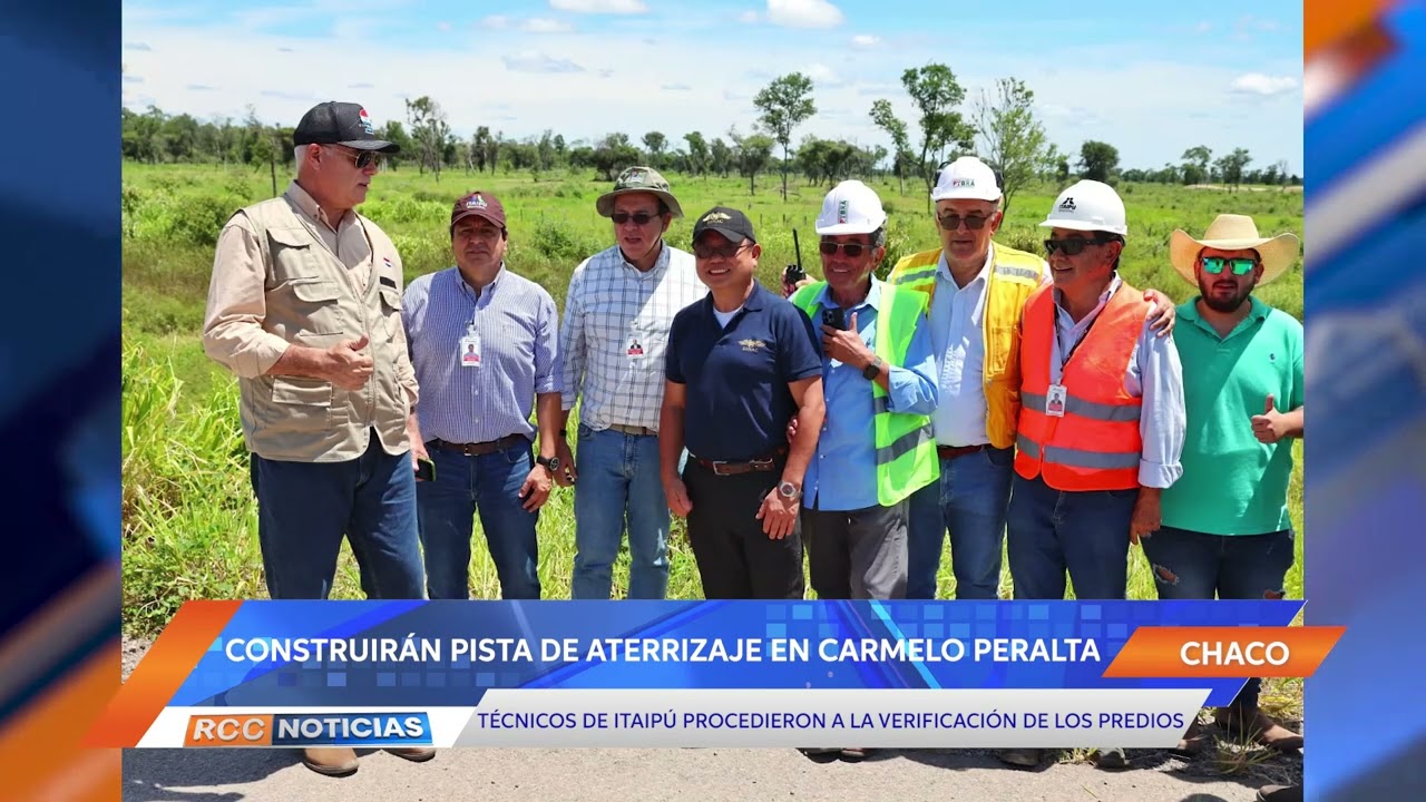 Verificaron zona donde se construirá pista de aterrizaje en Carmelo Peralta