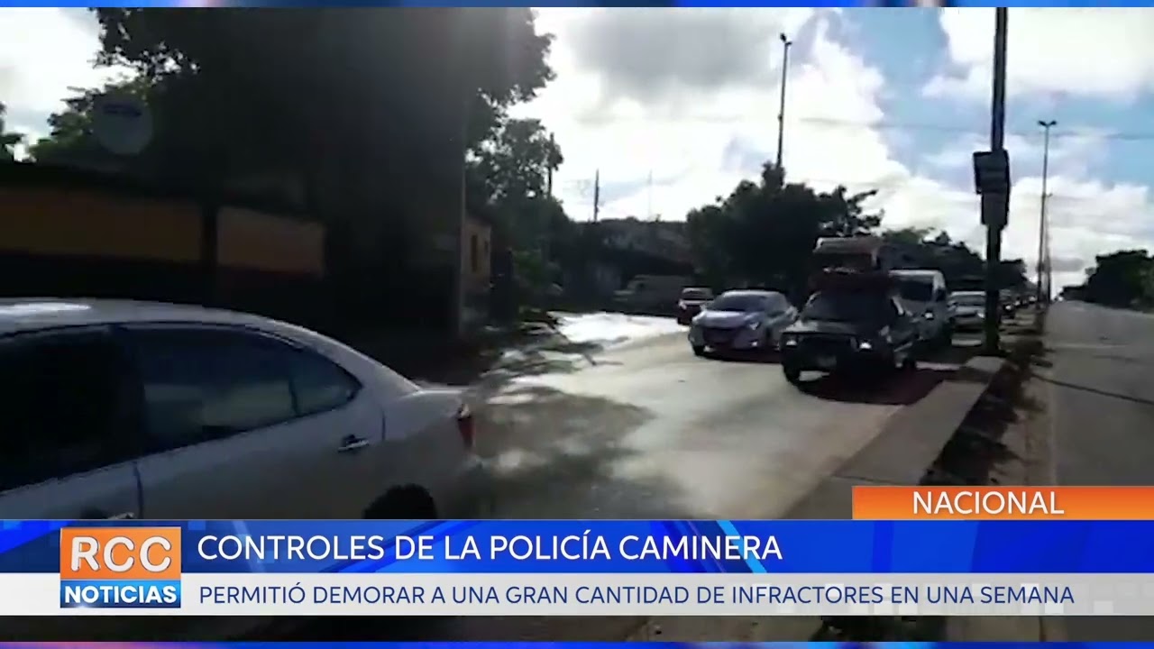 Caminera demoró a gran cantidad de infractores en una semana