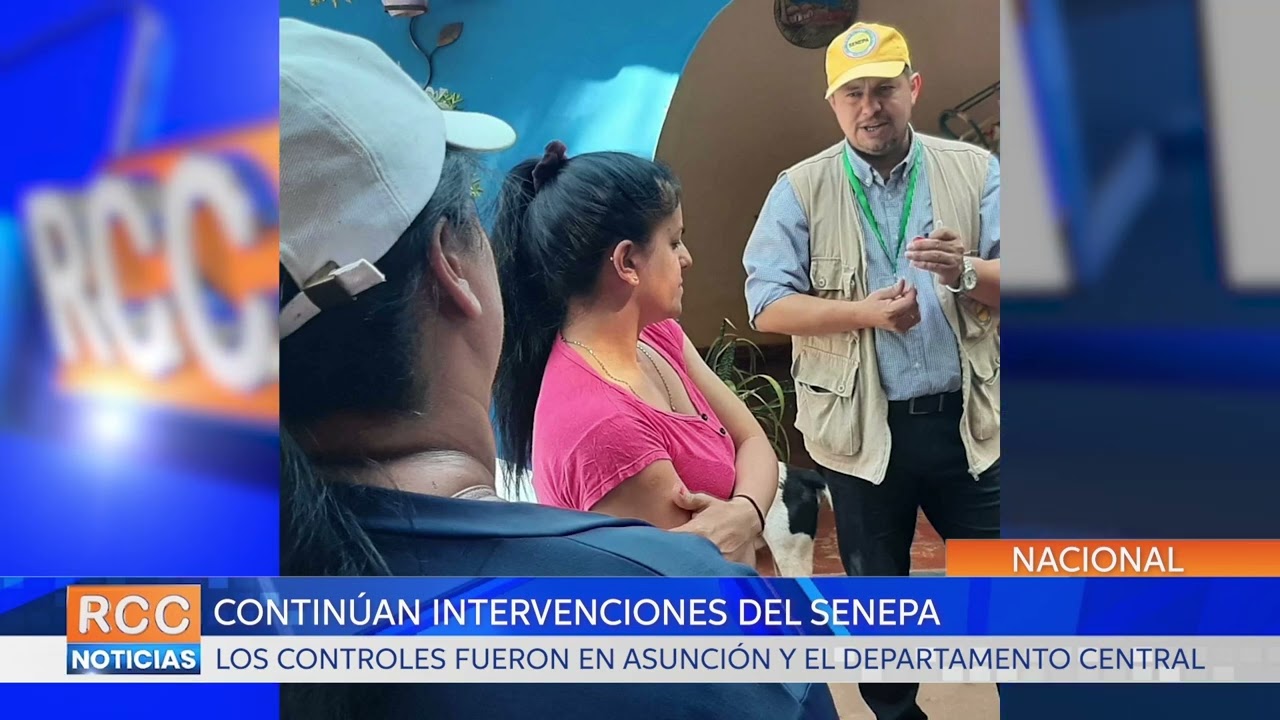 Senepa prosigue este lunes con intervenciones en barrios de Asunción y del departamento Central