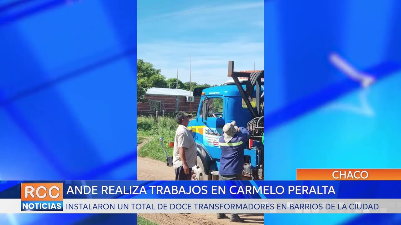 ANDE instala docenas de transformadores en Carmelo Peralta