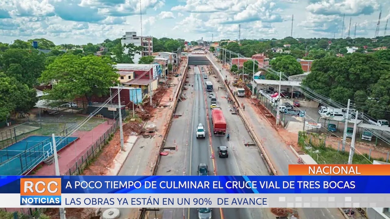 A tan solo 10% de culminar las obras del cruce vial de Tres Bocas